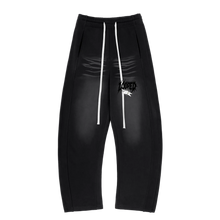 Load image into Gallery viewer, black fleece sweatpants