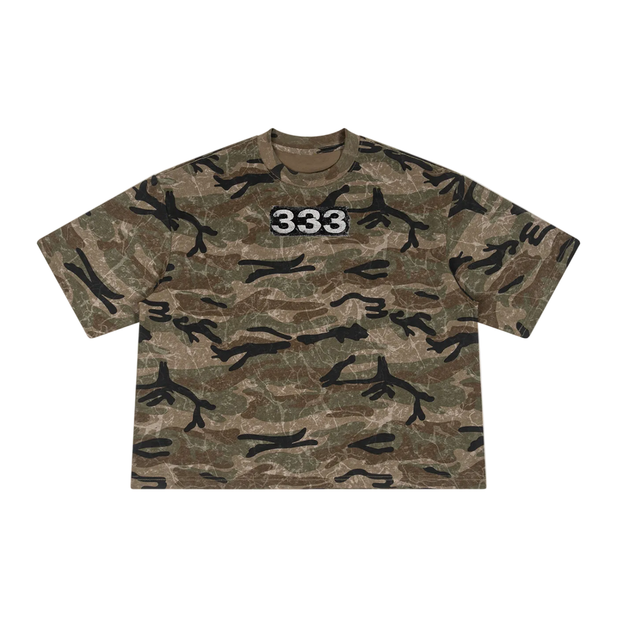 333 camo T-shirt