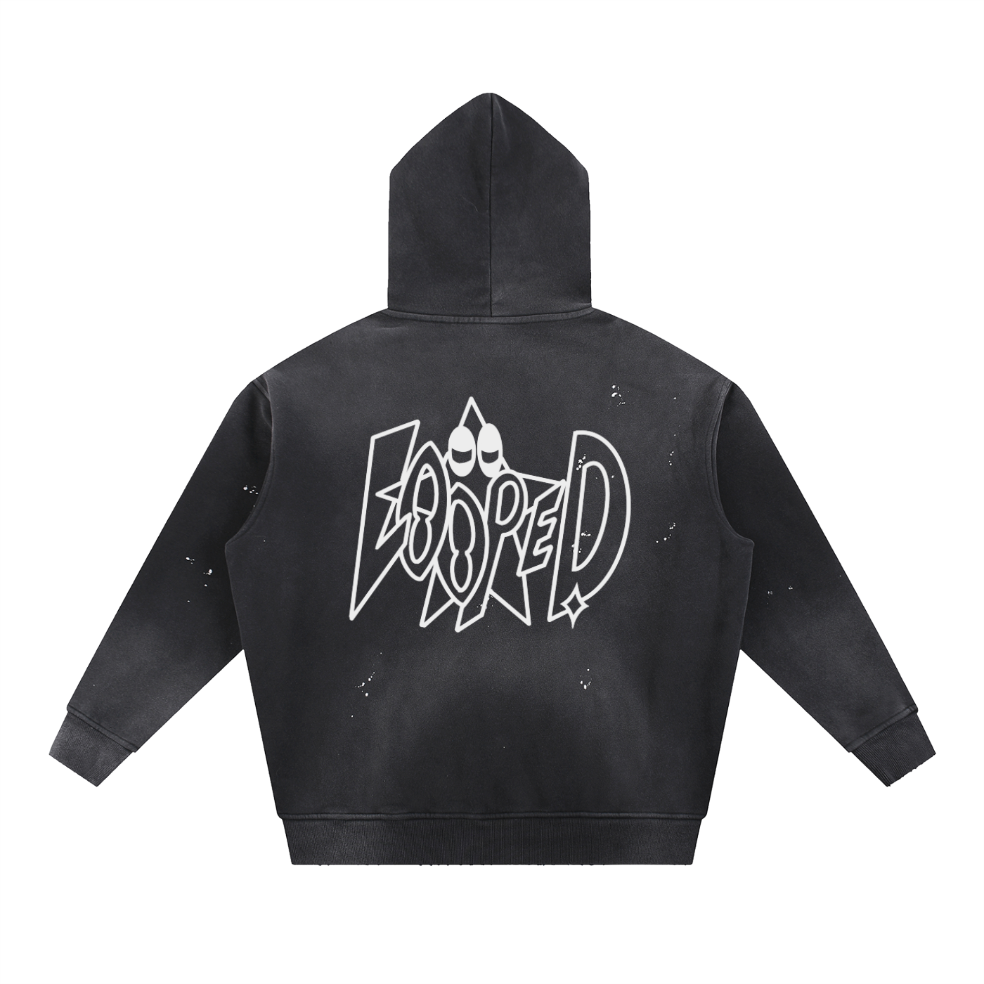 baggy speckled hoodie - 360 gsm