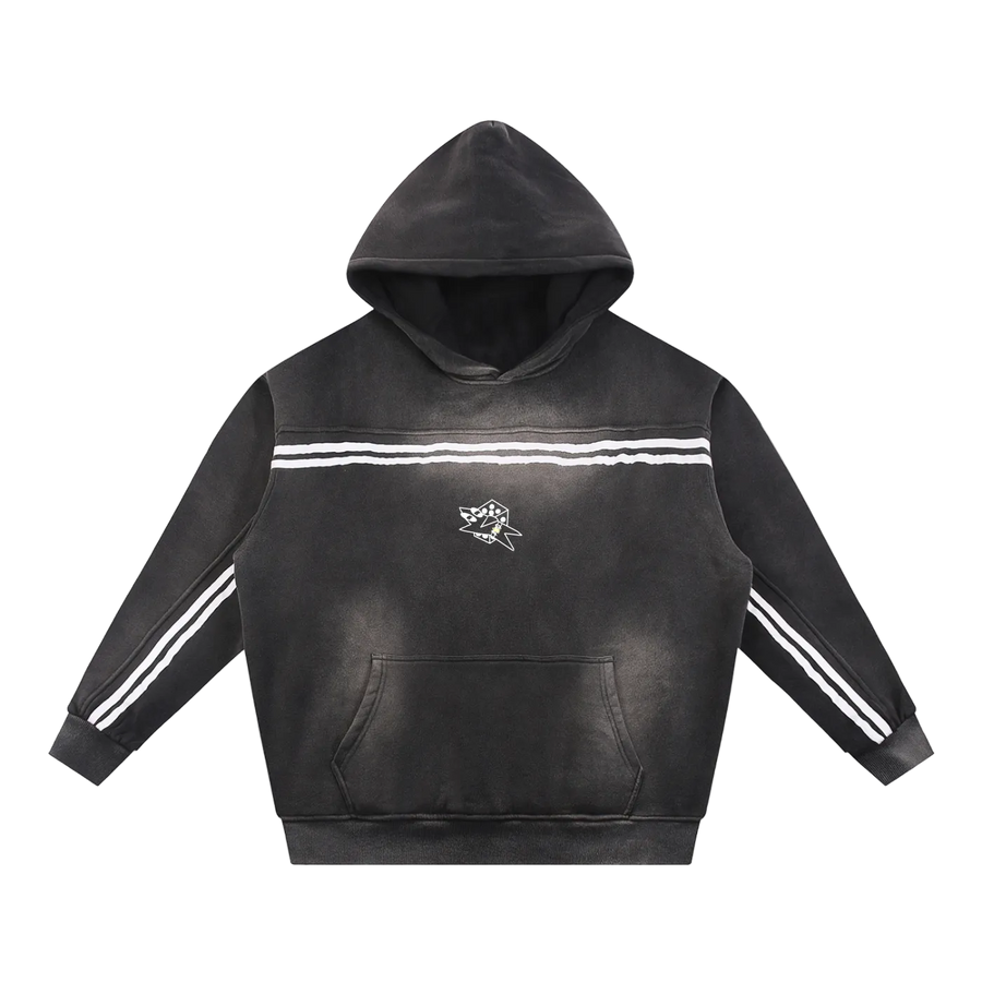 "S26" stripped hoodie