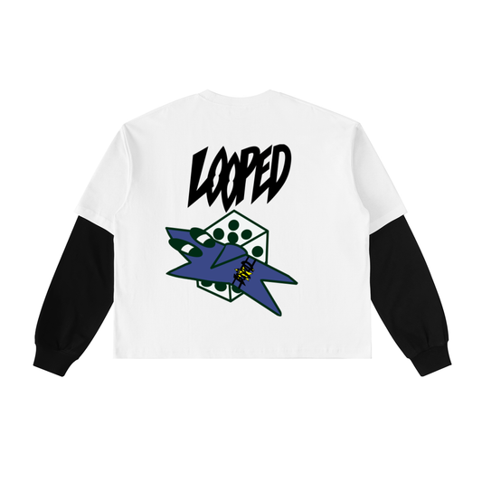 Layered dice logo long sleeve