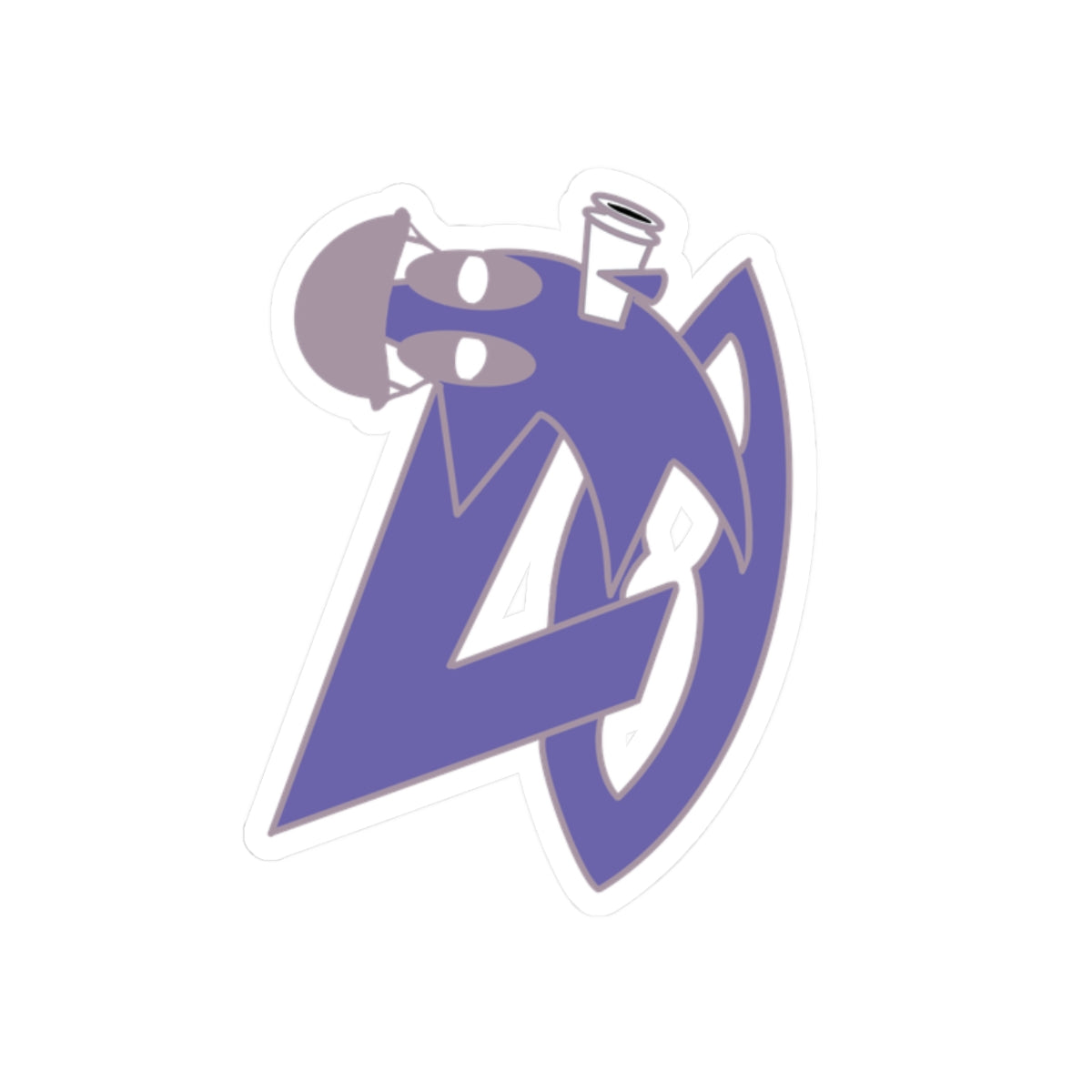 Looped slumped stickers