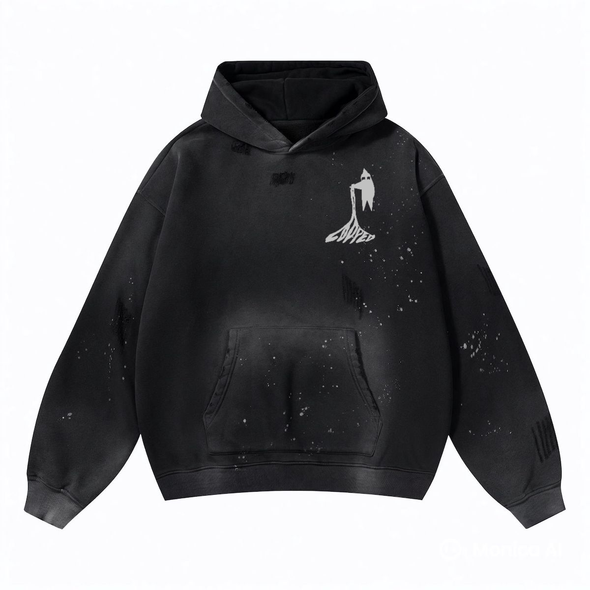 LOOPED big logo heavy weight hoodie