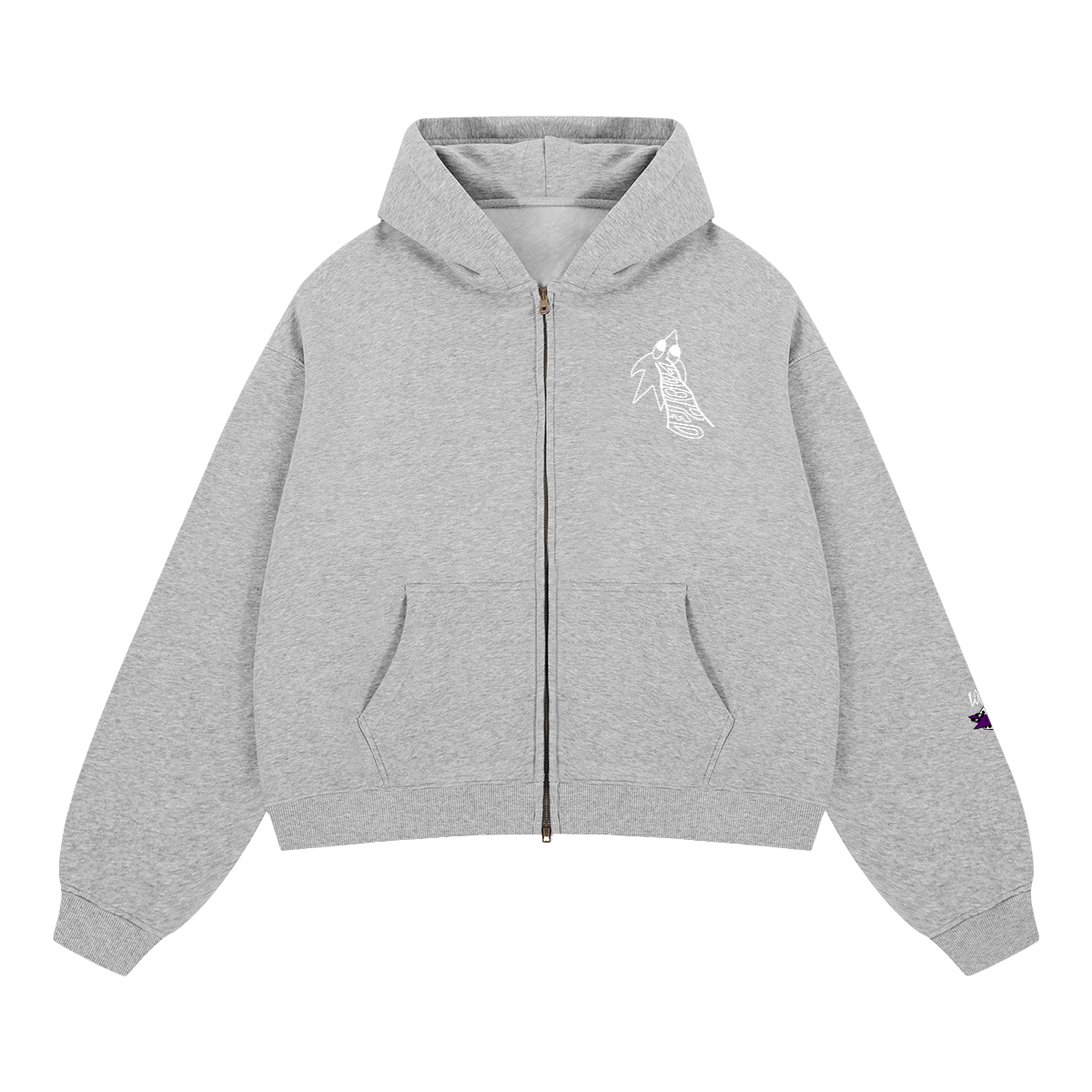 LOOPED big logo zip up