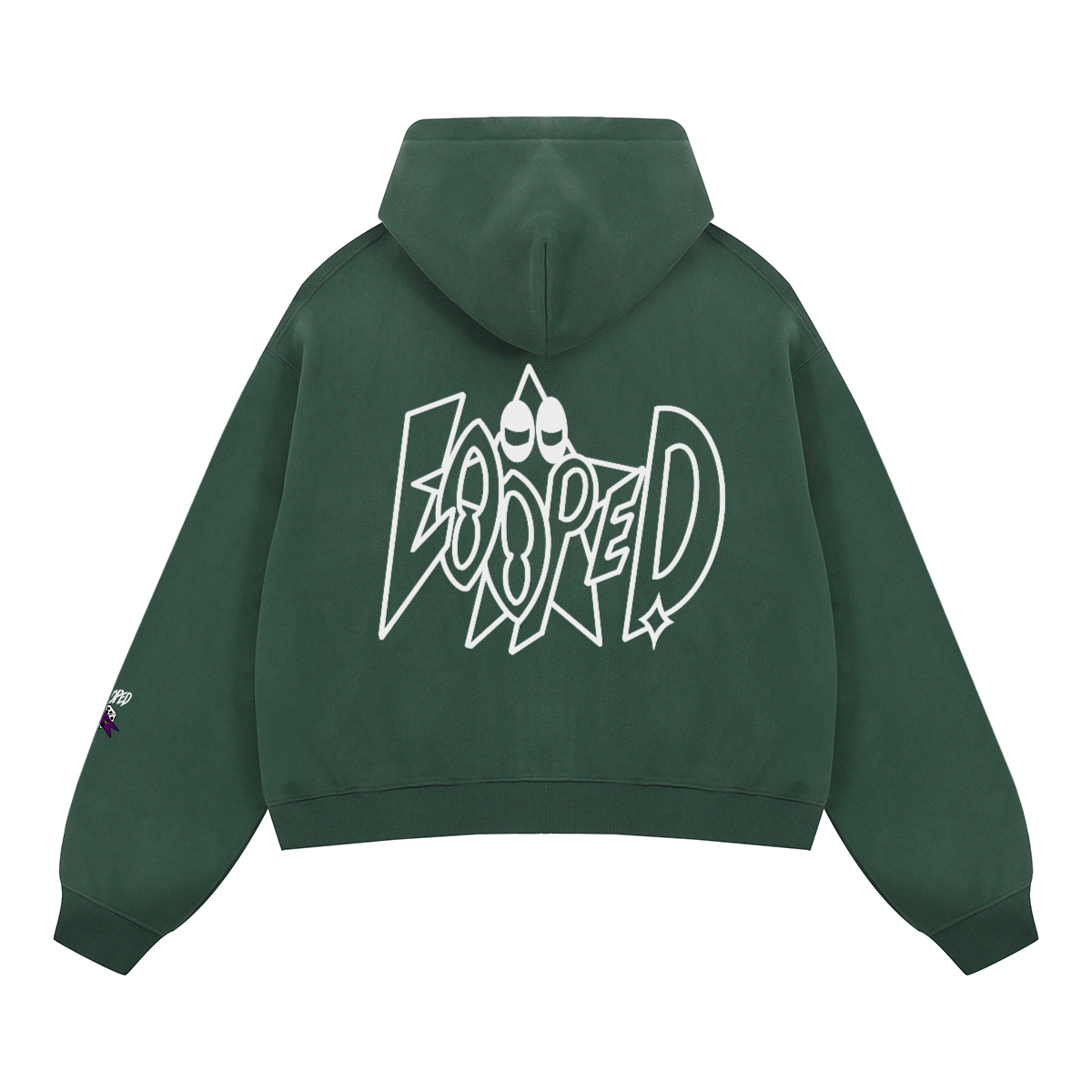 LOOPED big logo zip up