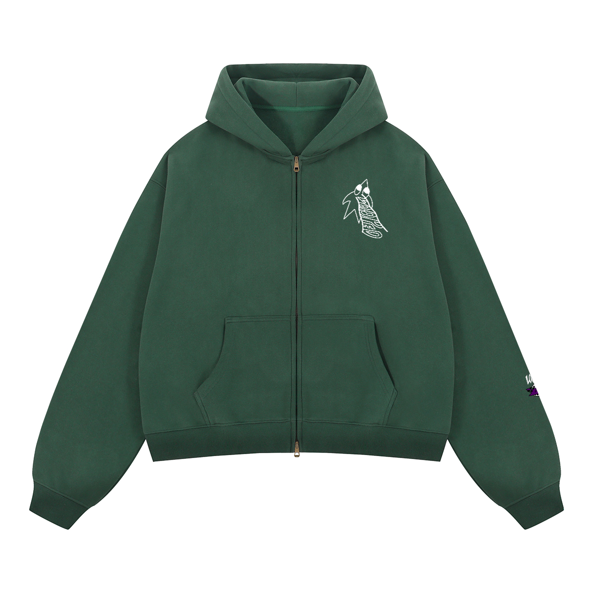 LOOPED big logo zip up