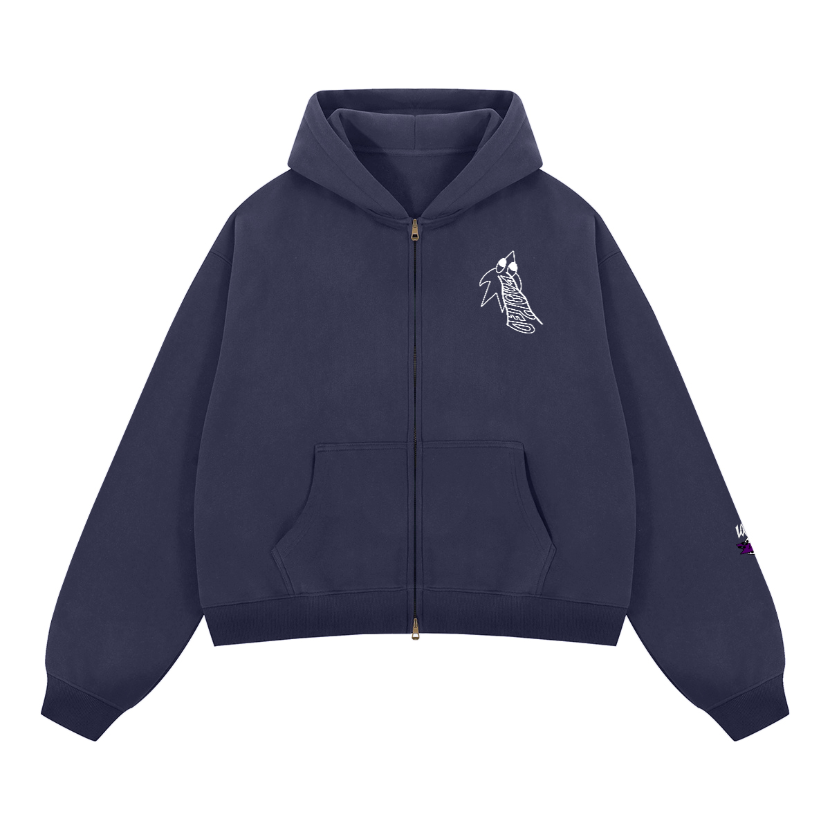 LOOPED big logo zip up