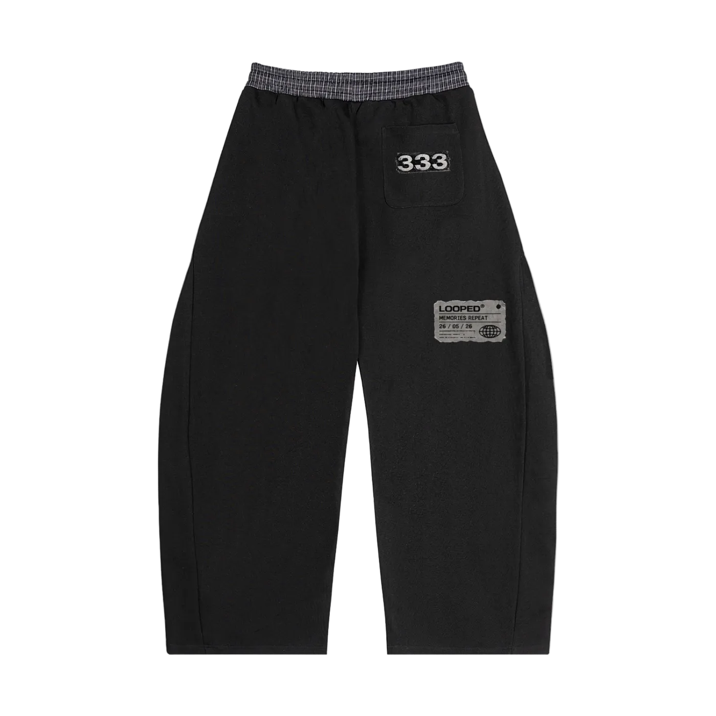 worldwide Plaid Waistband sweats