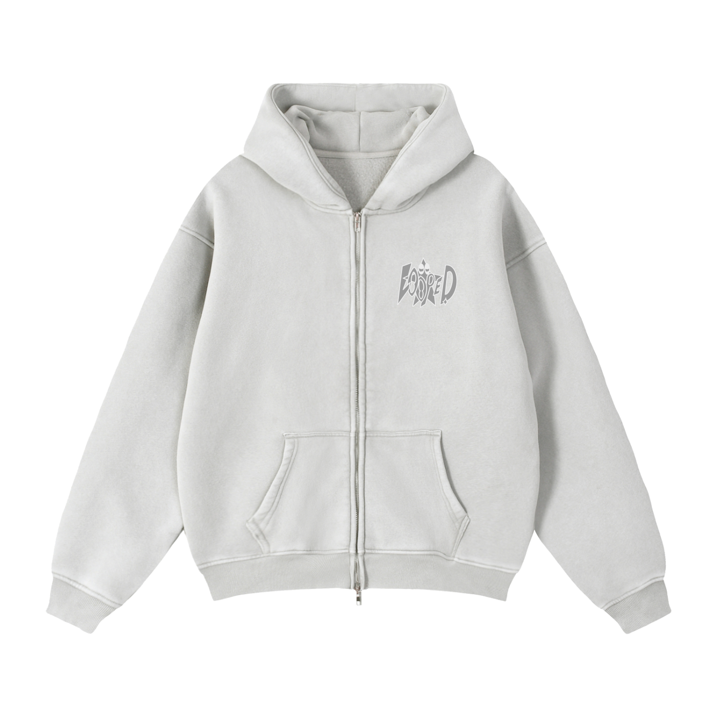 big logo zip up