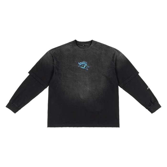 blue "DICE" long-sleeve