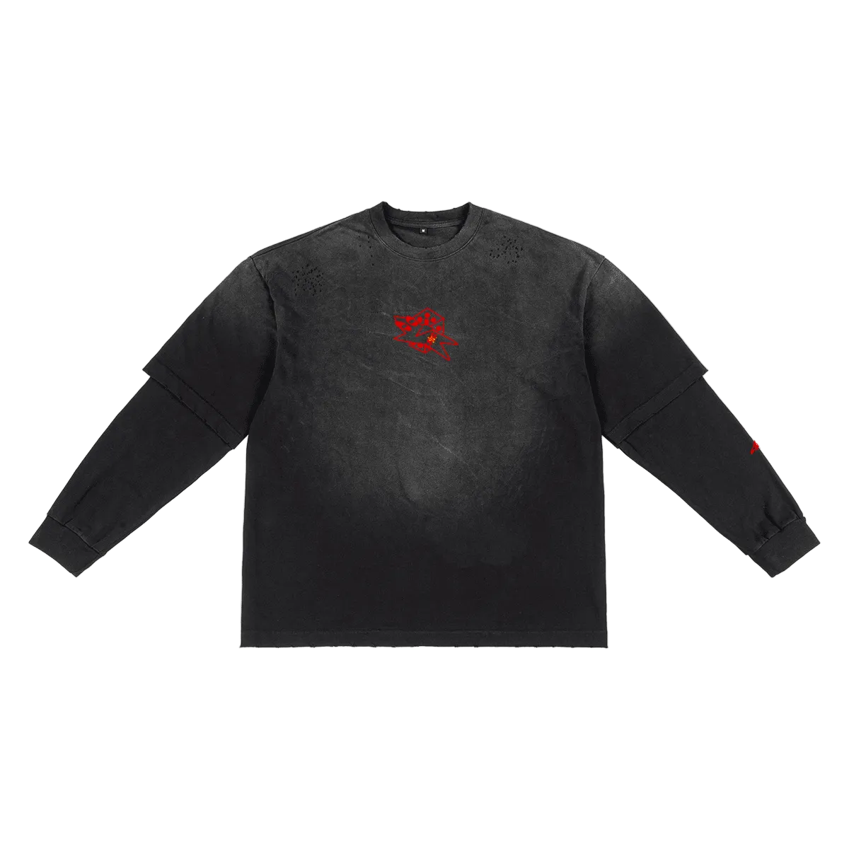 red "DICE" long-sleeve