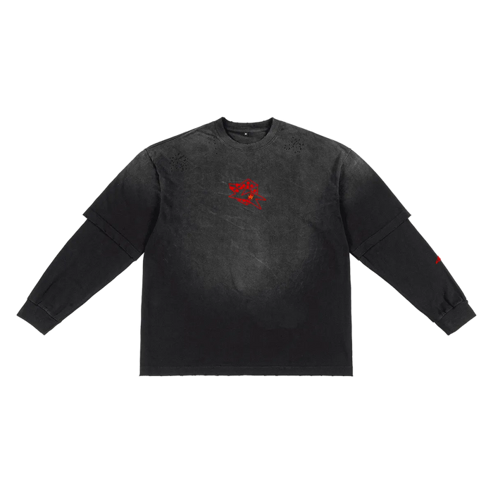 red "DICE" long-sleeve