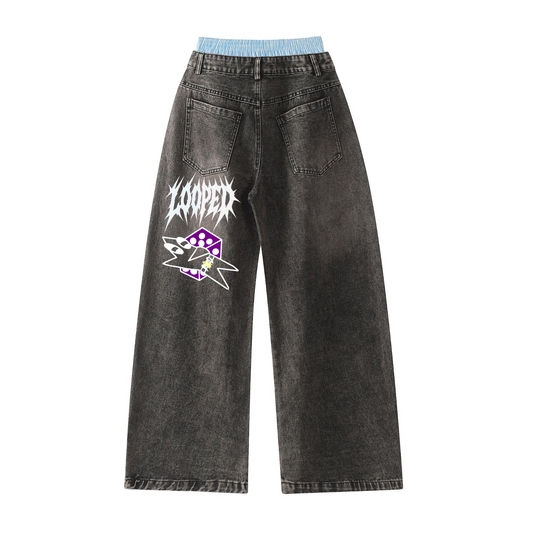 limited edition purple dice jeans