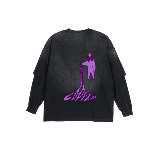 LOOPED purple long sleeve 280 gsm