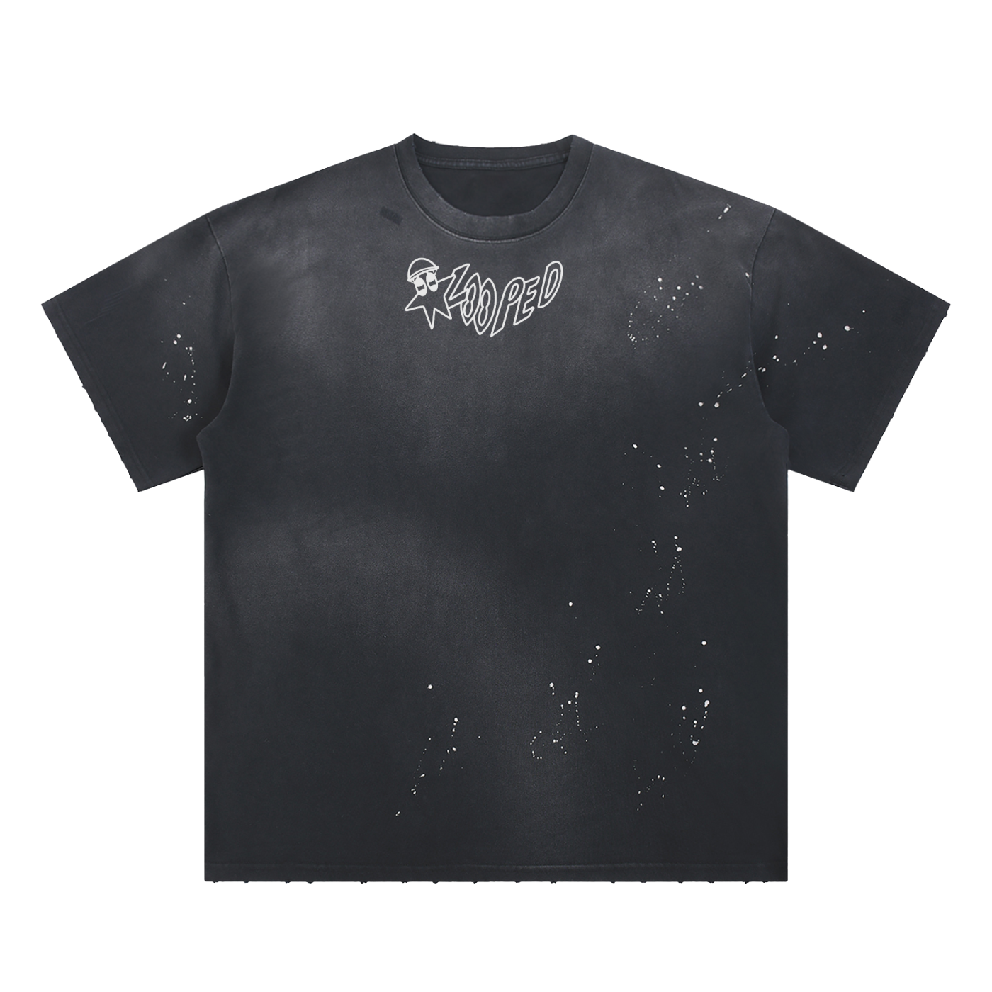 speckled faded dice t-shirt