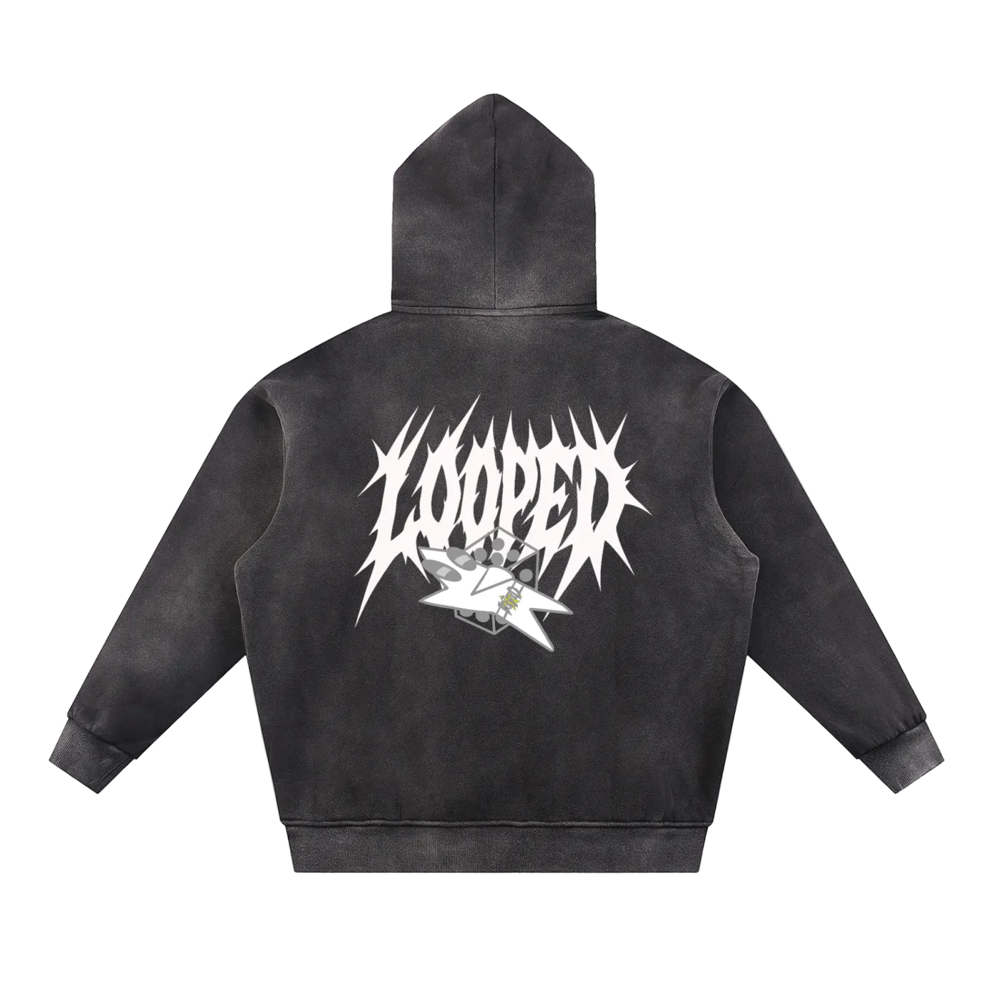 "S26" stripped hoodie