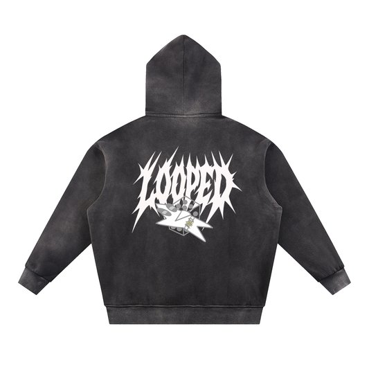 "S26" stripped hoodie