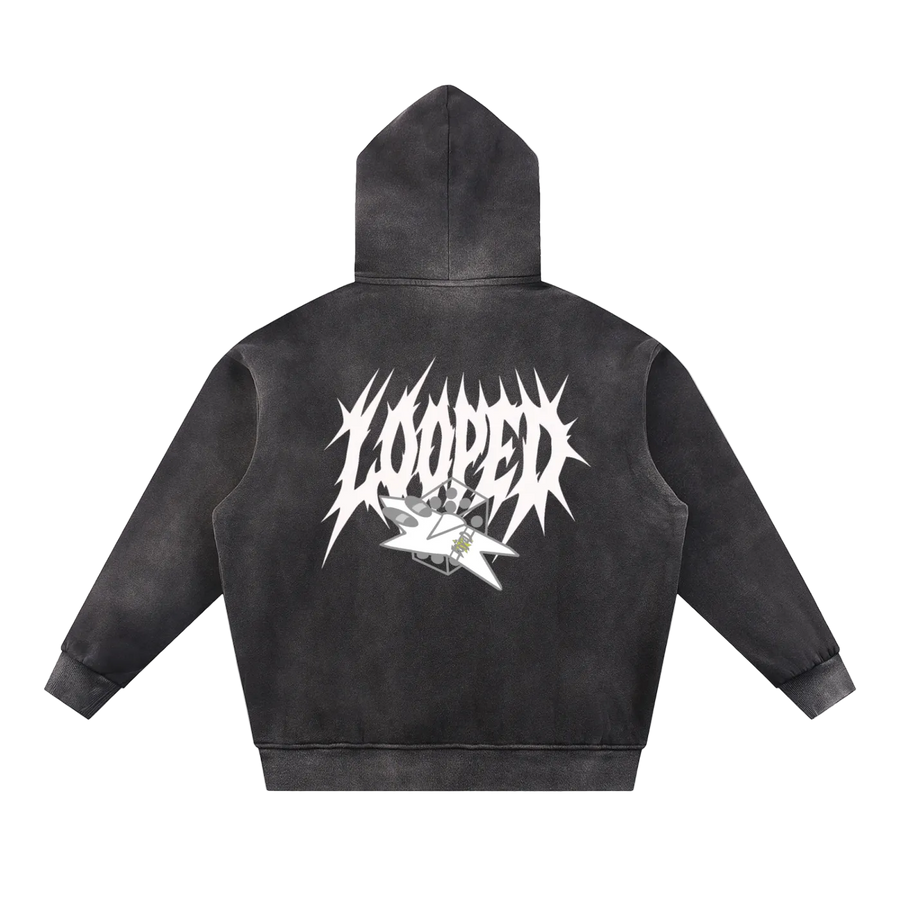 "S26" stripped hoodie