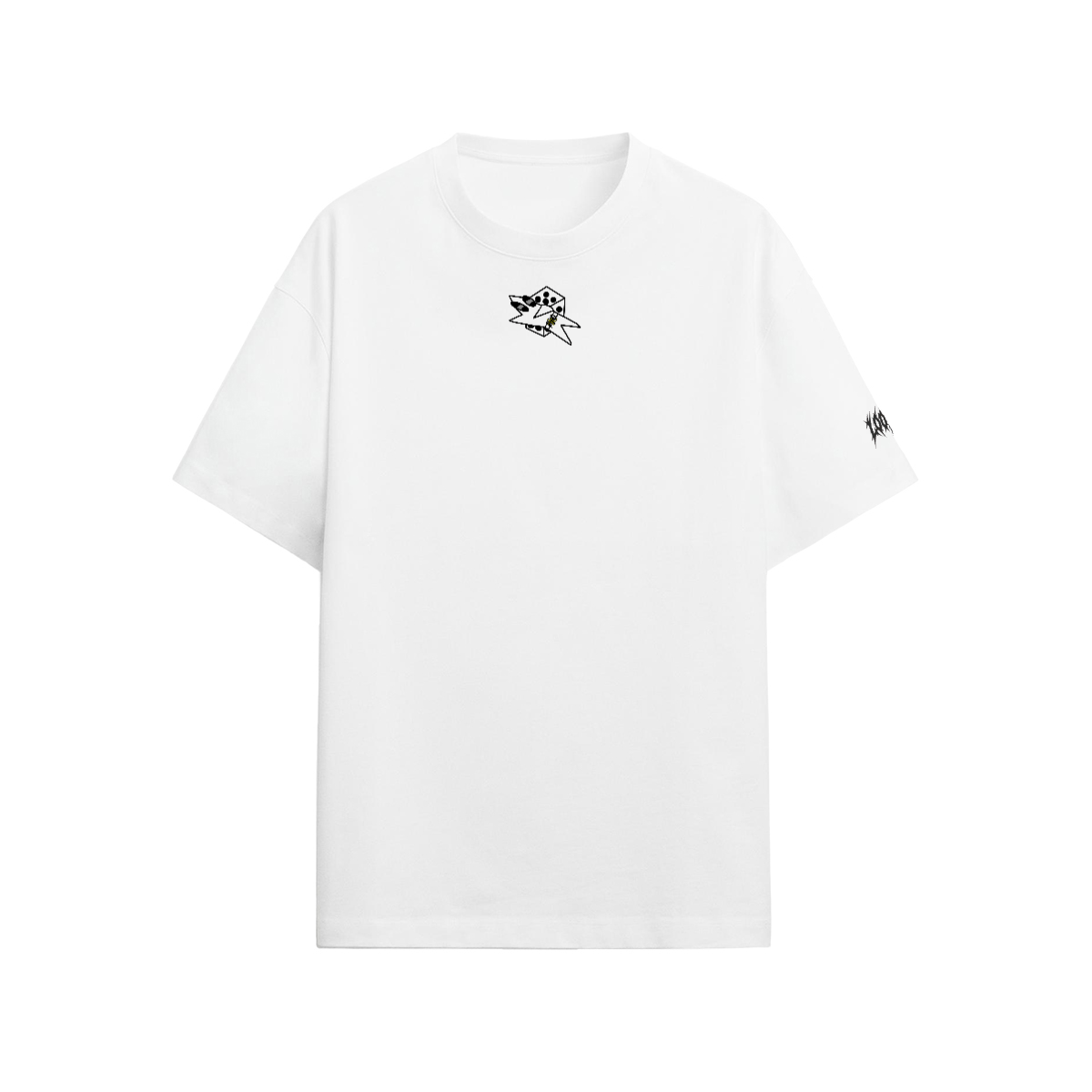 white big logo tee - 190 gsm