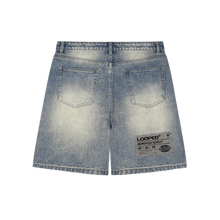 Load image into Gallery viewer, 333 Distressed Baggy Denim Shorts
