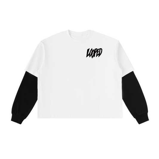 Layered dice logo long sleeve