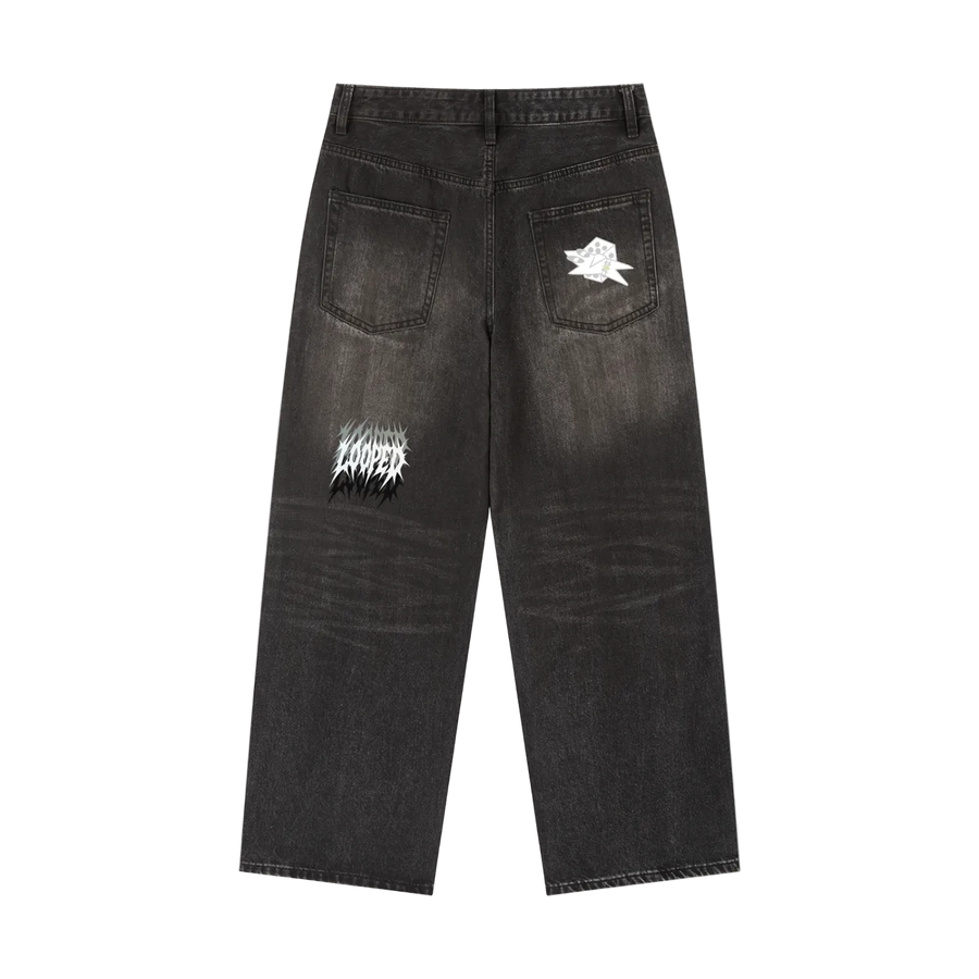 black denim "S26" jeans