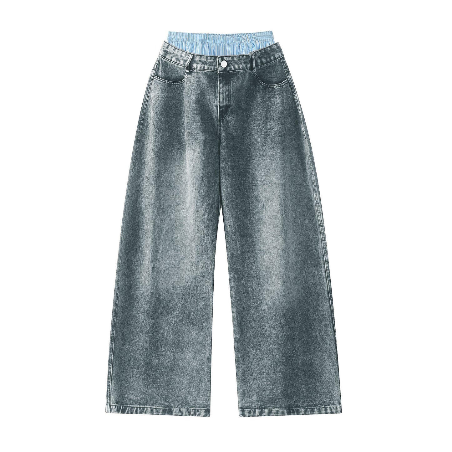 Looped baggy jeans