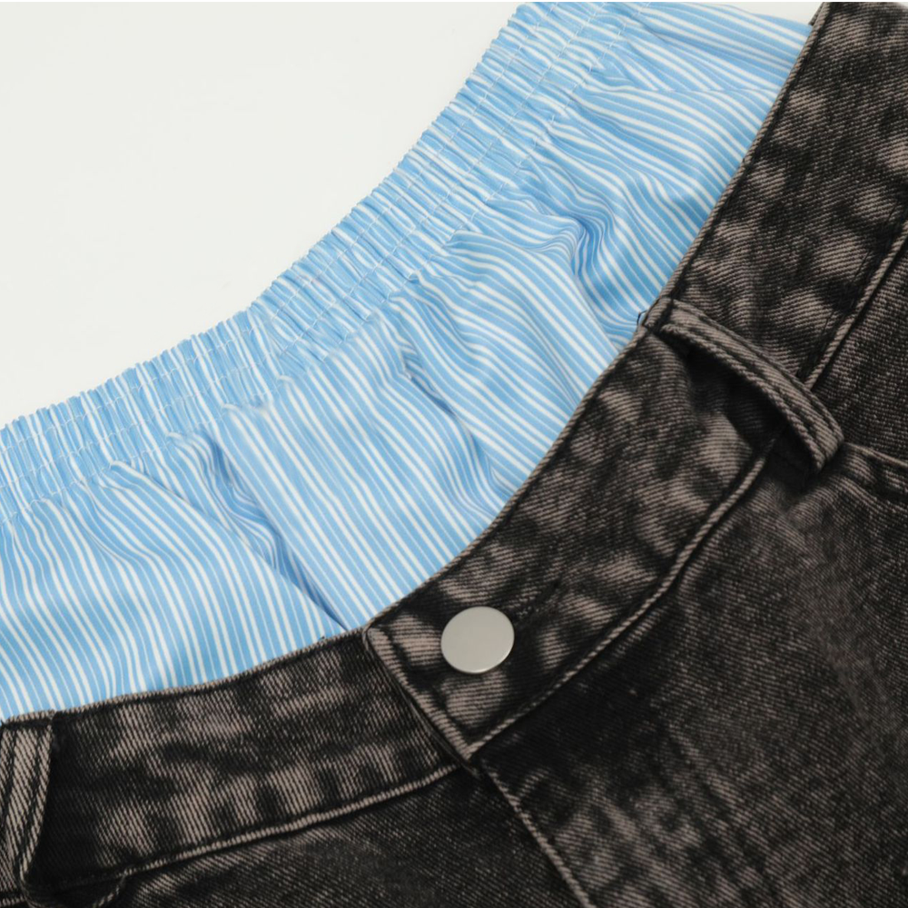 Looped baggy jeans
