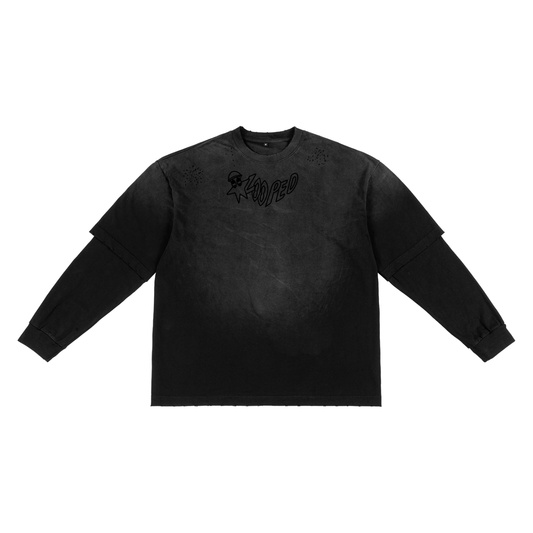 Black Layered dice logo long sleeve