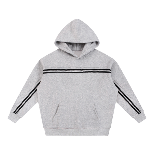 stripped black/grey hoodie