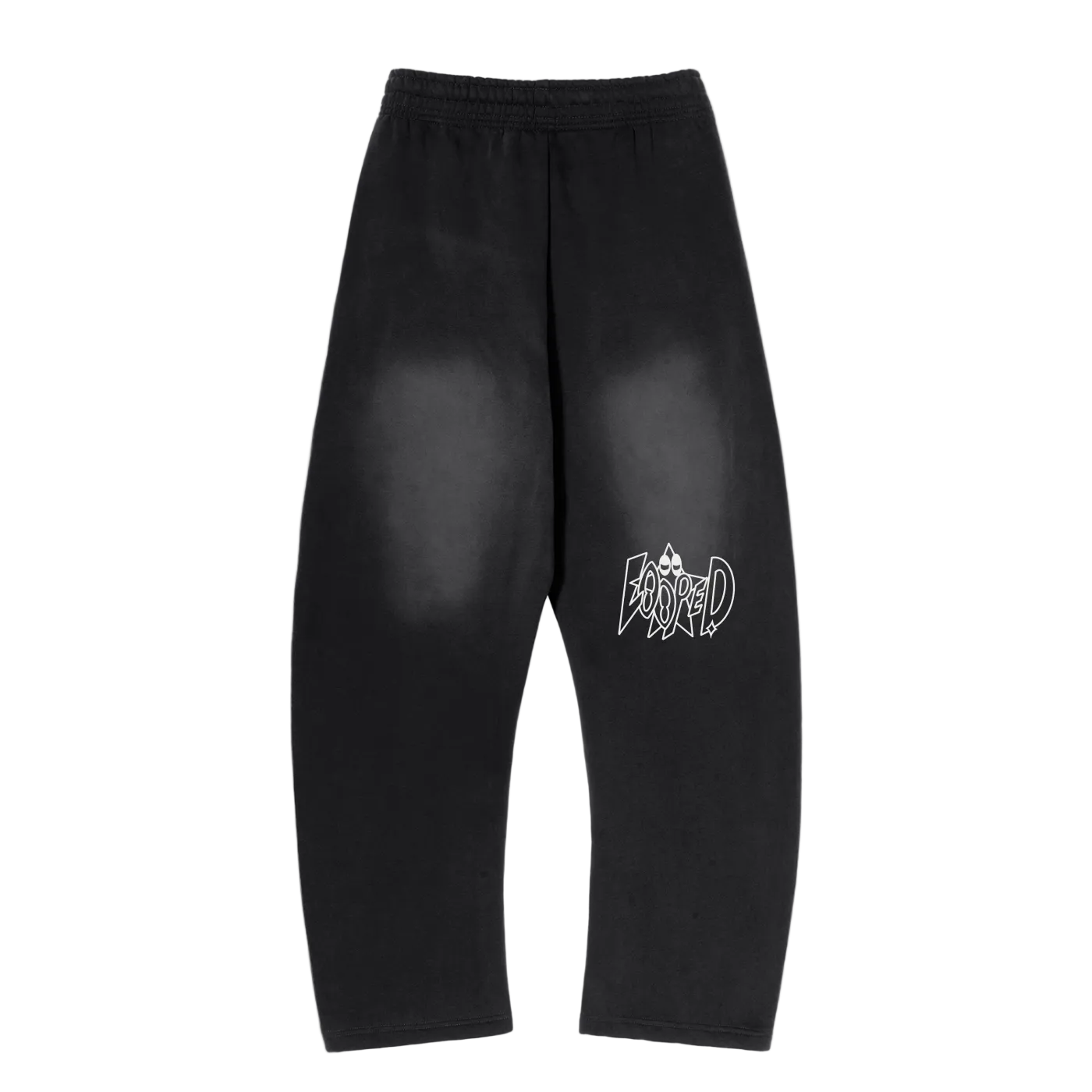 black fleece sweatpants