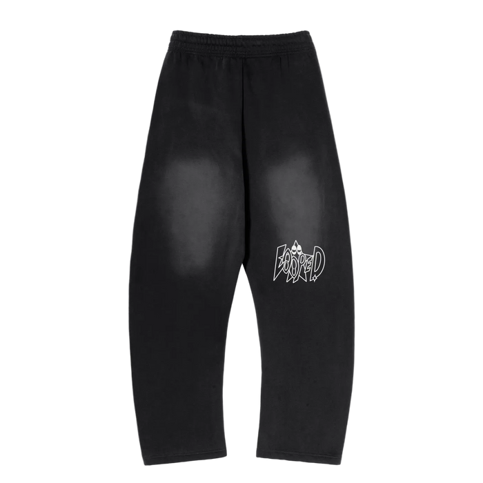 black fleece sweatpants