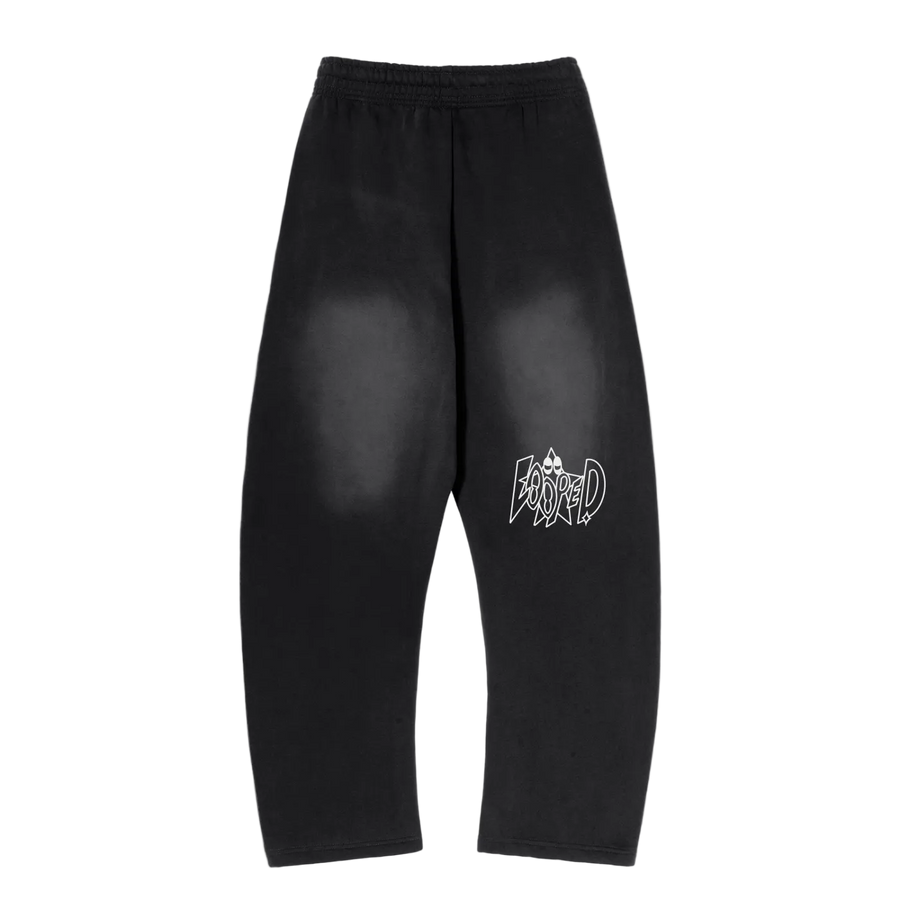 black fleece sweatpants
