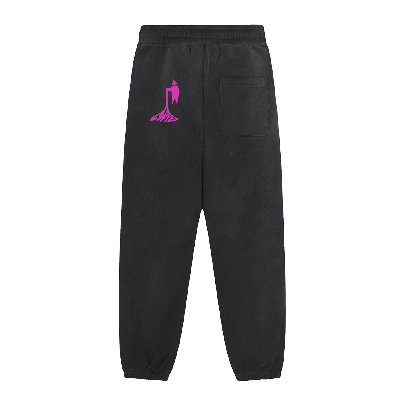 looped sweat pants v2 pink/black 330 gsm