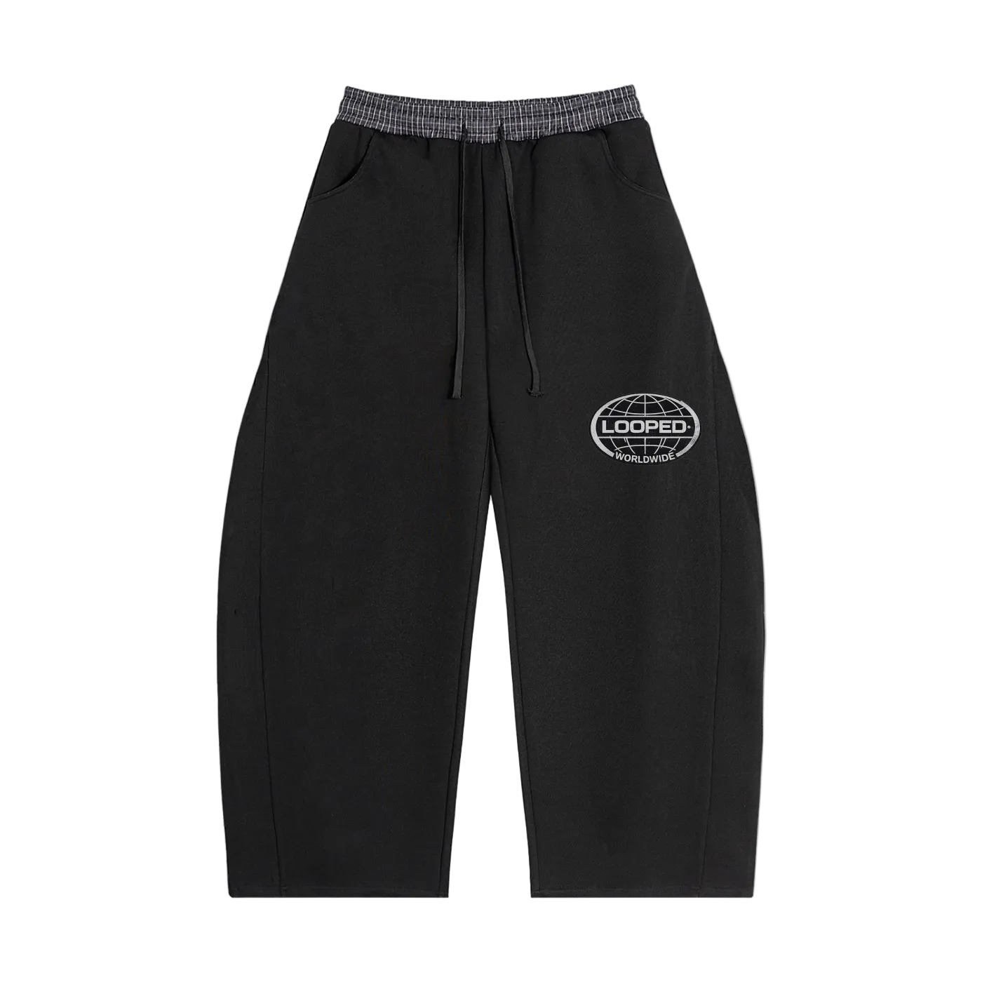worldwide Plaid Waistband sweats