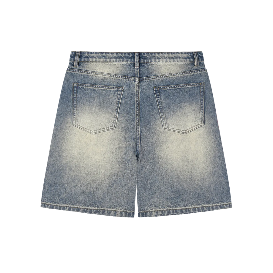 Distressed Baggy Denim Shorts